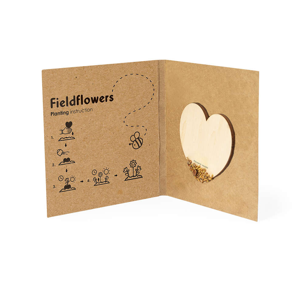 Heart with seeds | Eco promotional gift